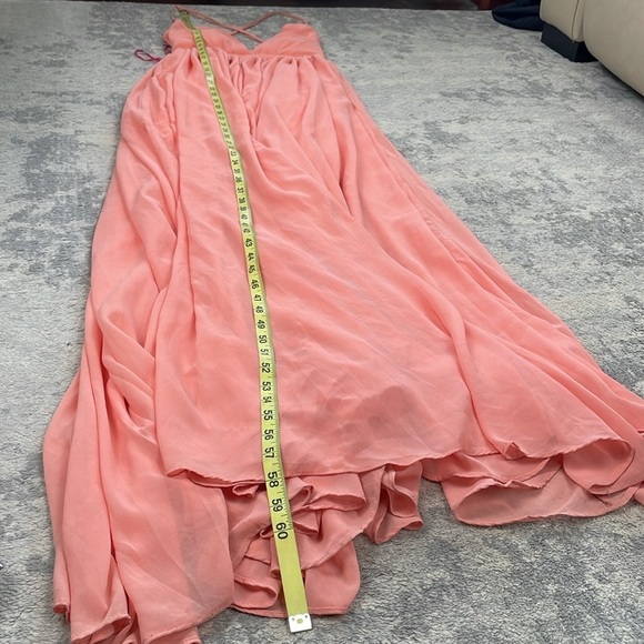New Meghan Los Angeles Enchanted Garden Maxi Dress Orange Blush Sz S - Picture 9 of 14
